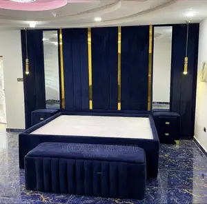 Quality 6 X 7ft High Back Rest Padded Bedframe.