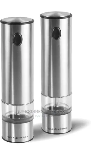 Cole and Mason Electronic Battersea Salt Pepper Mill Giftset