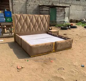 Bed Frame 6x6 With Side Drawer for Homes/ Hotels/ Lounges