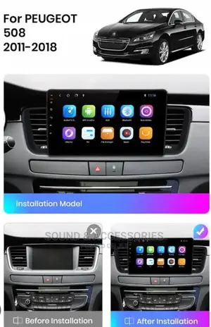 Peugeot 508 2011-2018 Android GPS Navigation Player + Reverse Camera