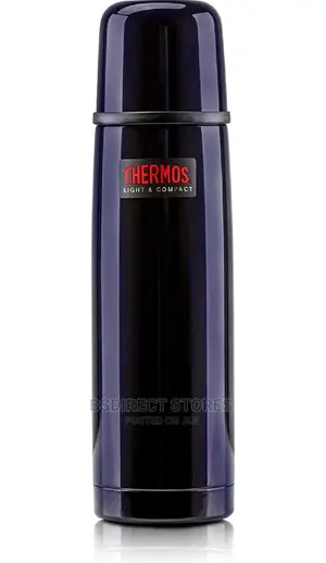 Genuine Thermos Light Compact Flask, Midnight Blue, 1.0 L