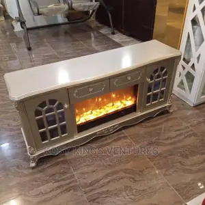 Gold Fireplace Tv Stand