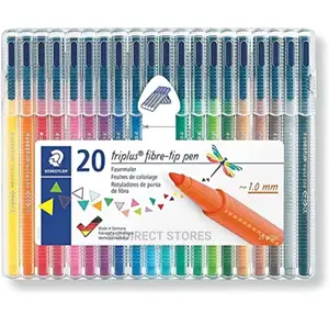 Staedtler Triplus Colour Fibre-Tip Pens 20 Brilliant Colours