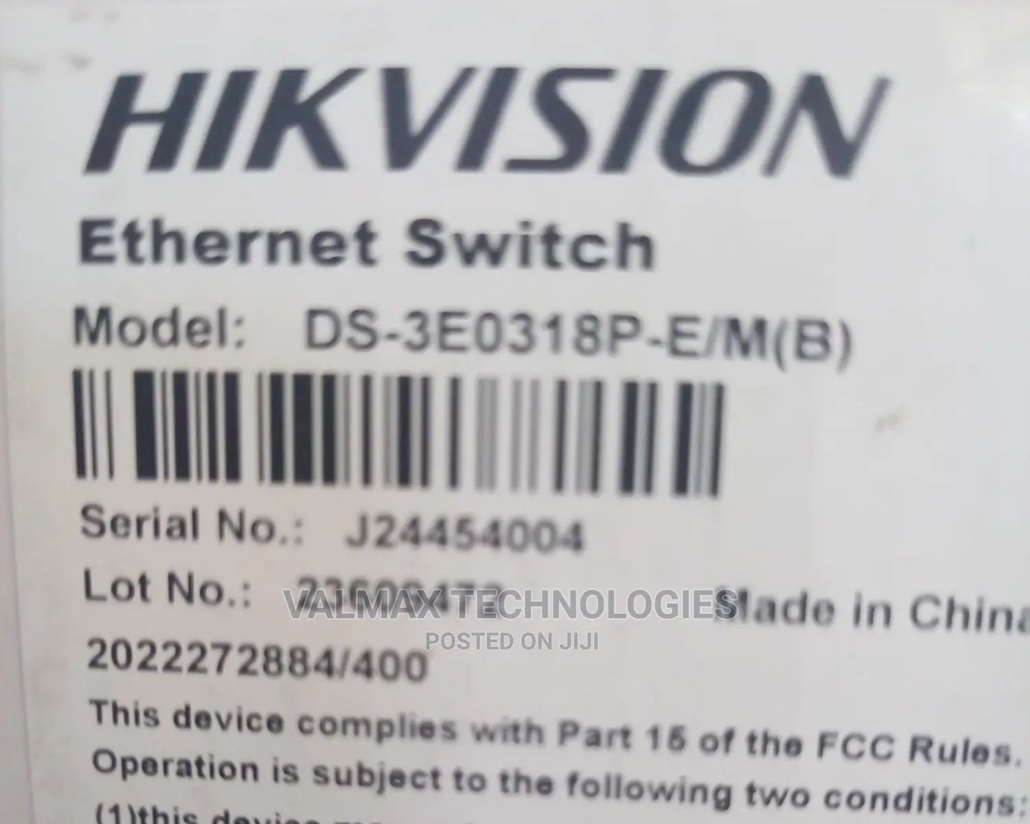 Hikvision Ethernet Switch