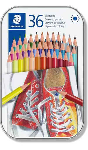 STAEDTLER [36] Wood-free Colouring Pencils With Storage Tin