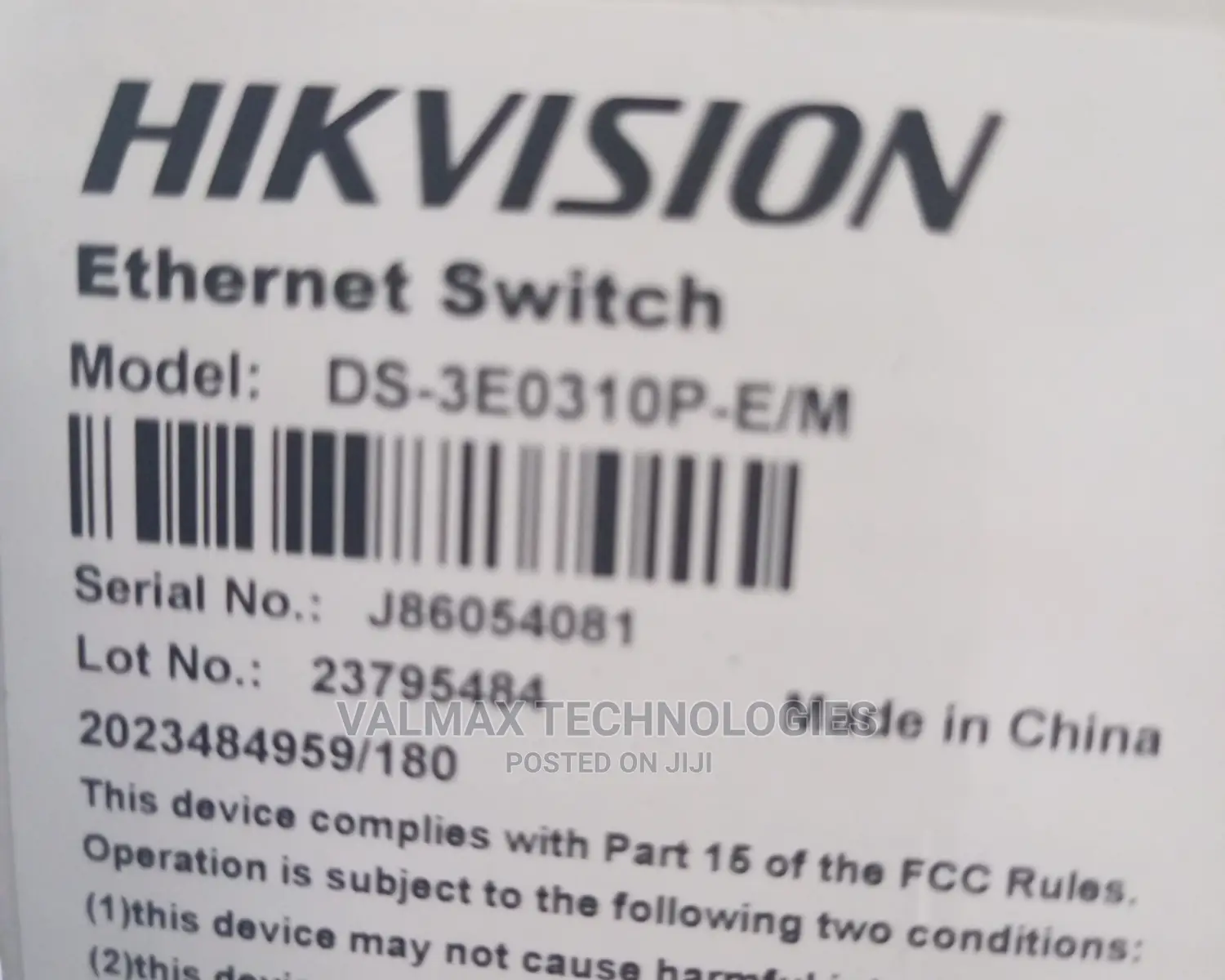 Hikvision Poe Switch