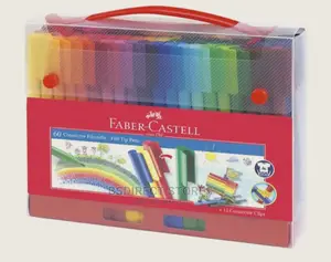 Faber-castell Connector Fibre Tip Pens - Assorted Colours 60