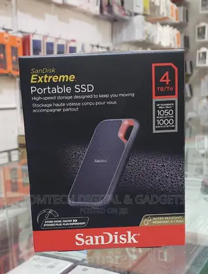 Sandisk 4tb Extreme Portable External SSD