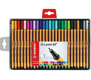 STABILO Point 88 Fineliner Pens Assorted Pack of 25