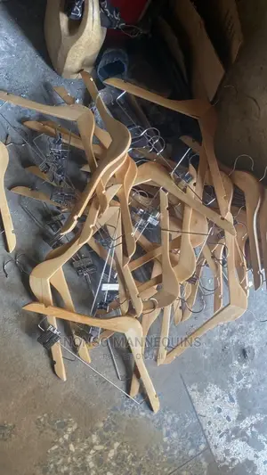 Wooden Hangers With Clips