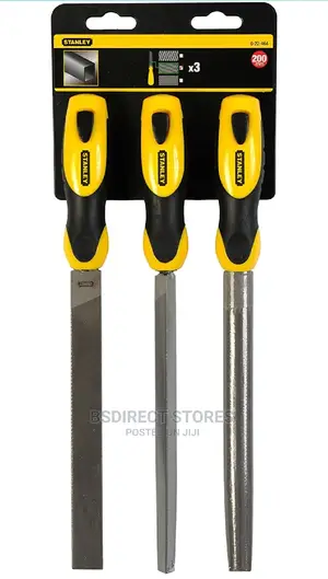 Stanley STA022464 Flat 1/2 Round & 3 Square File Set 3 Piece