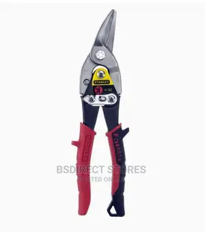 Stanley Tools Red Offset Aviation Snip Left Cut 250mm (10in)