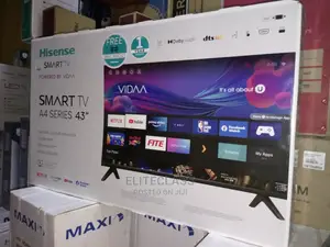Hisense A4gbrand New 43 Inch Uhd LED Smart Tv- Black