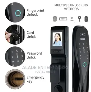 Camera Magnetic Card Password Key Automatic Smart Door Lock