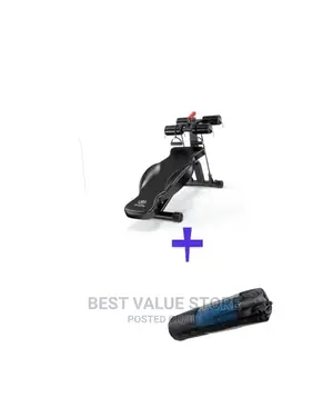 Semi Commercial Sit Up Bench With Rope + Yoga Mat