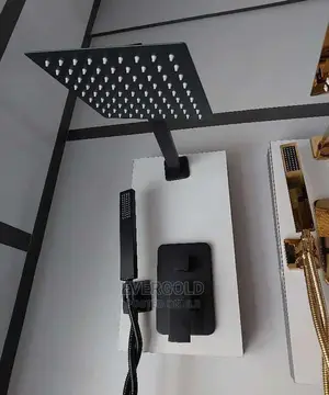 4 Ways Condiut Shower Mixer Black Color
