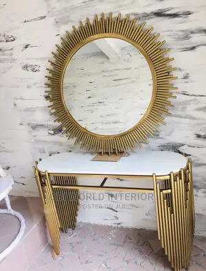 Console Table and Mirror