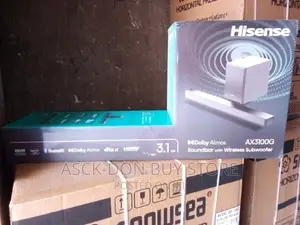 Hisense 280watts Soundbar Dolby Atmos, 1 Year Warranty 3.1