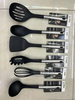 Stainless Handle Non Stick Spoon Set