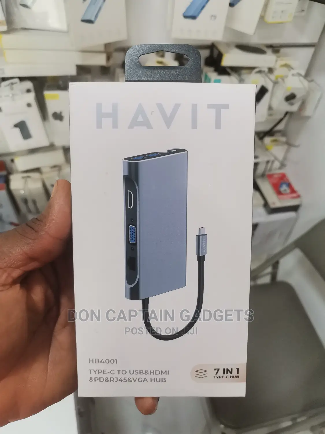 Havit Type-C Hub 7in1 Hub Adapter Hb4001