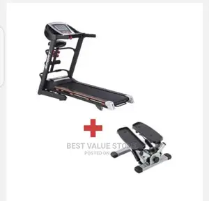 Treadmill 2.Hp With Massage+ Free Mini Twist Stepper
