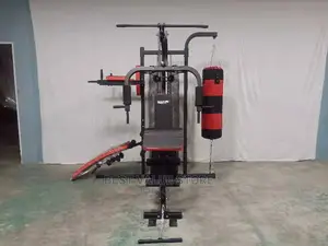 3 Station Gym With Punching Bag