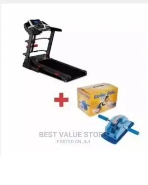 2hp Multifunctionaltreadmill Withmassager+Free Rollerslide