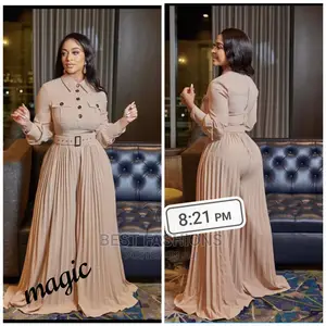 Classic Ladies Pleated Jumpsuit
