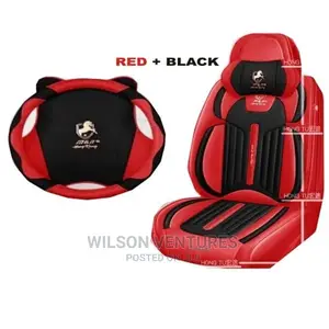 Fancy Universal Horse Seat Cover- Red Black