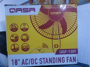 Qasa 18 Inches AC/DC Standing Fan + Remote