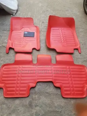 Red Leather Floor Mat For Cars