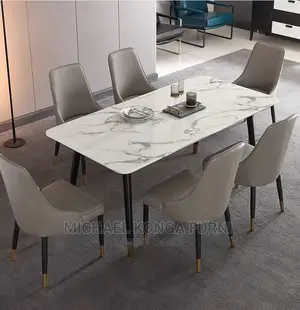 Executive 6 Seater Marble Top Dinning Set.