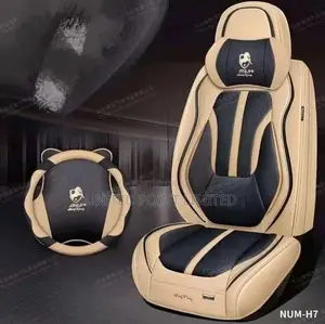 Milk And Black Horse Leather Seat Cover