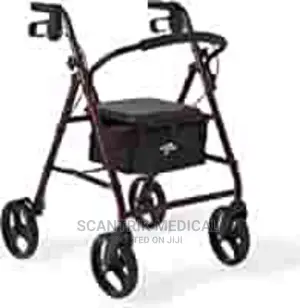 Rolling Walker With Seat Wheels Mobility Walking Aid