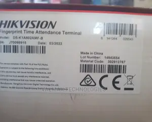 Hikvision Time Attendance Terminal