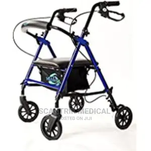 Portable Wheel Walker and Rest Seat for Elderly