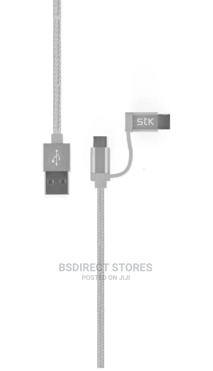 STK Binary Charge Sync Cable 2M Micro USB Lightning Type C