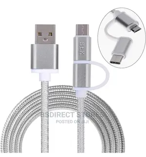 STK Binary Charge Sync Cable 2M Micro USB Lightning Type C