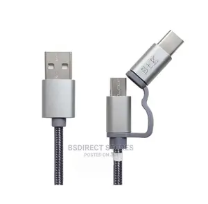 STK Binary Charge Sync Cable 2M Micro USB Lightning Type C