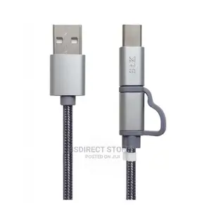 STK Binary Charge Sync Cable 2M Micro USB Lightning Type C