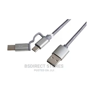 STK Binary Charge Sync Cable 2M Micro USB Lightning Type C