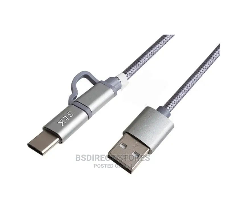 STK Binary Charge Sync Cable 2M Micro USB Lightning Type C