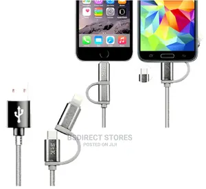 STK Binary 2in1 iPhone and Android Charging Cable USB 2M