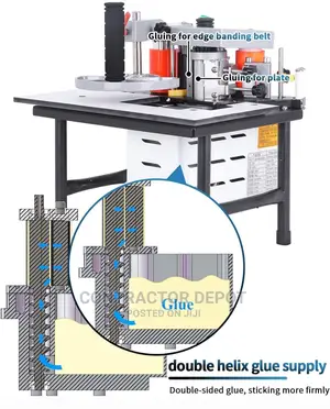 Automatic Woodworking Edge Banding Machine Double-Sided Glue