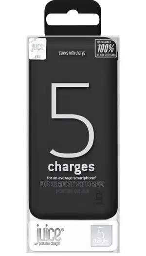 Juice 5 15000mah Portable Fast Charging Power Bank – Black