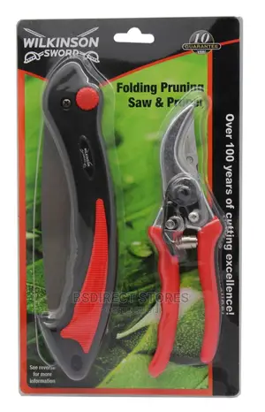 Wilkinson Sword Bypass Secateur Folding Saw and Pruner Set
