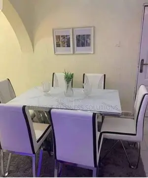 Glass Top Dining Set by 6 Chairs