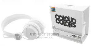 Coloud Colors White Headphones on-Ear. Inline Mic Remote