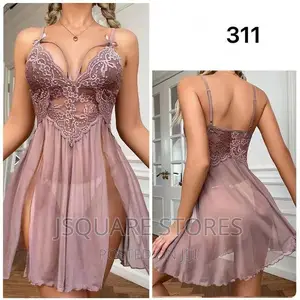 Net Gown With 2 Slits in Front