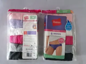 2 Packs Of 6pcs Hanes Bikini Cotton Women Panties Underwear
